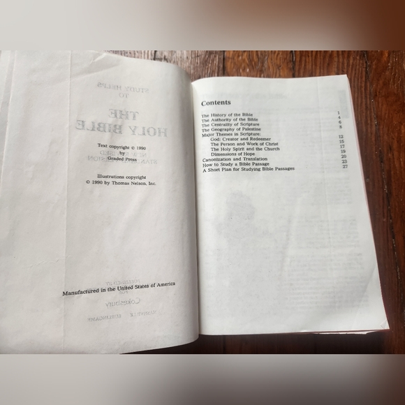 New Revised Standard Version HOLY BIBLE 1990 Red Hardcover United Methodist - Picture 9 of 13